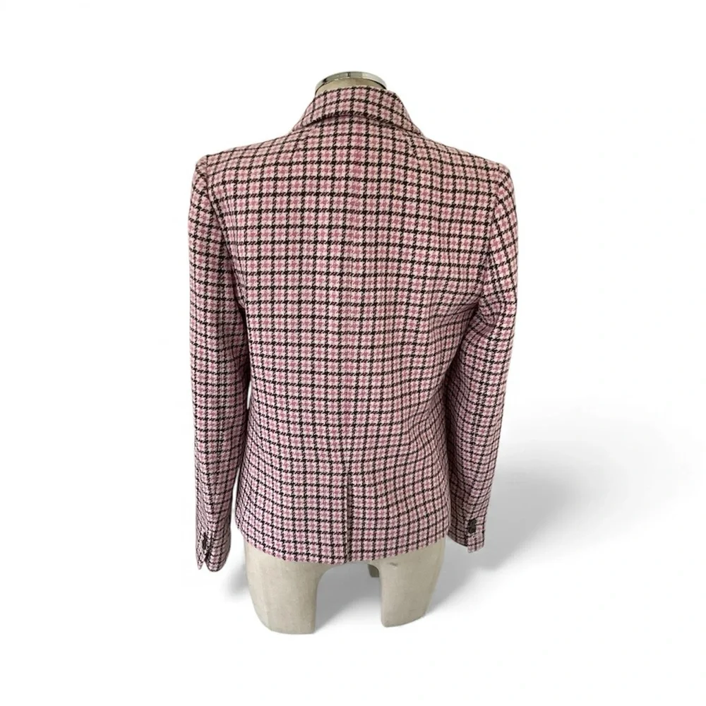 J. Crew Wool Blend  Houndstooth Blazer - Picture 2 of 4